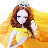 EVA BJD Princess Bella 1/3 BJD Doll 60cm 24" Jointed Dolls Action Full Set Figure Bjd + Makeup + Skirt + Wig + Shoes + Accessories