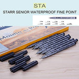 Micron Pens, Set Of 9 Black Precision Drawing Pens Fineliner Ink Pens, Waterproof Archival Ink Micro Pens, Multiliner, for Archival, Art Watercolor, Sketching, Anime, Manga, Design, Technical Drawing