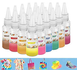 26 Colors Tie Dye Kits for Kids One Step Fabric Tie Dye Kit Party Supplies Permanent Gift Rainbow Non-Toxic