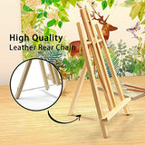 JOY SPOT! 6 Pack 16" Tabletop Easel, Portable A-Frame Tripod Wood Easel for Painting Party, Canvas, Display Stand for Kids Students Beginners