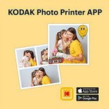 KODAK Mini 3 Retro 4PASS Portable Photo Printer (3x3 inches) + 8 Sheets, White