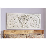 Design Toscano Le Bouquet Grand Sculptural Wall Frieze in Antique Stone