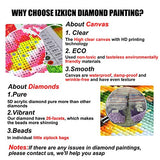 5D Diamond Painting,Full Drill Diamond Art, Diamond Painting Kits for Adults Home Wall Decor Gift 12x16 inch Mandala