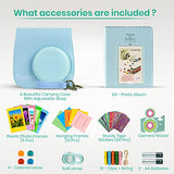 Fujifilm Instax Mini 9 Instant Camera + Fujifilm Instax Mini Film (40 Sheets) Bundle with Deals Number One Accessories Including Carrying Case, Color Filters, Kids Photo Album + More (Cobalt Blue)