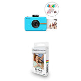 Polaroid SNAP Touch 2.0 - 13MP Portable Instant Print Digital Photo Camera, Blue with Polaroid 2x3ʺ Premium Zink Zero Photo Paper 50-Pack