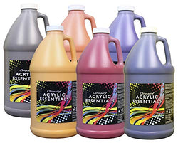Chroma Acrylic Essentials Set, 1/2 Gallon Jugs, Assorted Secondary Colors, Set of 6 - 1296497