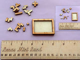 Miniature Puzzle Game, Dollhouse Nursery BJD Baby Doll Toy. Play Board Sorting