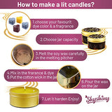 DIY Candle Making Kit for Adults - SHYSHINY Constellations Soy Wax Candle Making Supplies with 2lbs Soy Wax, Candle Melting Pot, Scents Oils, Tins, Wicks, Dyes, Full Candle Making Set for Beginners