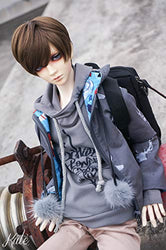 softgege Limited Edition 1/3 SD BJD DOD AS DZ SSDF LUTSDELF Dollfie Outfit/ Doll Suite / Hoodie Light Grey