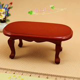 PULABO 1:12 Dollhouse Miniature Coffee Table Living Room Furniture Doll House Red Table Durable Service Practical