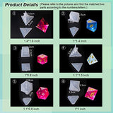 LET'S RESIN Dice Molds for Resin,Resin Dice Mold Set with Letter Number,Polyhedral Silicone Dice Molds for Resin Casting,3D Silicone Mold Kit for DIY Personalized Dices Making,Table Board Game