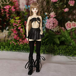 HGCY Full Set 1/3 BJD Doll 24Inch Female Girl Doll Ball Jointed Dolls + Makeup + Clothes + Shoes + Wigs + Doll Accessories with Outfit Dress Shoes Wigs Best Gift for Girls Boy