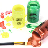 Tempera Paint,Shuttle Art 30 Colors Washable Tempera Paint Set for Kids, 2oz Bottles, Metallic