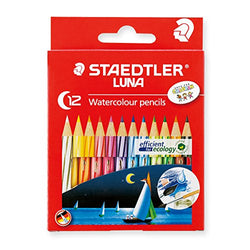 Staedtler watercolor pencils Luna 12 color set Short 1371001C12