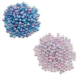 MagiDeal 500 Pieces 4mm Colored Imitation Pearl ABS Plastic Loose Beads Tiny Satin Luster Imitation