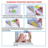 haikyuu Diamond Painting Kits for Adults Kids Beginner, Flower Series Rhinestone Embroidery Cross Stitch Pictures Perfect for Home Wall Decor