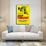Classic Retro Old Movie Deep Throat Movie Poster Canvas Poster Bedroom Decor Sports Landscape Office Room Decor Gift Unframe:20×30inch(50×75cm)