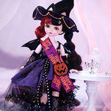 1/6 BJD Doll, Halloween Limited 12in Mechanical Joint Body Christmas Girls Gift