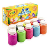 Crayola; Washable Kids’ Paint; Art Tools; Neon Colors; 10 ct. of 2 oz. Bottles; 10 Different