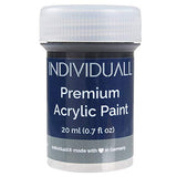 24 Cans of Premium Acrylic Paints by individuall - Professional Grade Acrylic Paint Set - Acrylic Hobby Paints Made in Germany - Craft Paint Set, 8 Vivid Colors - for Beginners, Students, Artists