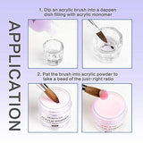 Morovan Acrylic Nail Kit - Acrylic Powder and Nail Liquid Monomer Set Glitter Powder Nail Art Sequins Set Primer Nail Tips for Acrylic Nails with Nail Lamp