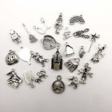70 PCS The Wizard of Oz Charms Collection - Mixed Castle Clowns Dorothy Scarecrow Lion Witch
