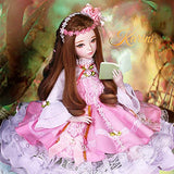 JLIMN BJD Doll 1/3 SD Dolls 24Inch Child Toys 23 Ball Jointed Dolls DIY Toys for Girls Birthday Gift,C