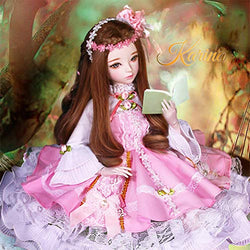 JLIMN BJD Doll 1/3 SD Dolls 24Inch Child Toys 23 Ball Jointed Dolls DIY Toys for Girls Birthday Gift,C