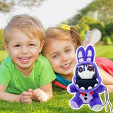 PERUKOYO FNAF Withered Purple Bunny Plush Toys,FNAF Security Breach Bonnie Stuffed Animal Plush for Lovers