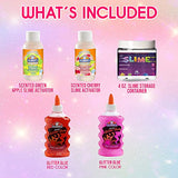 Slime Kit - Slime Kit for Girls Includes 2 Glitter Glue, Assorted Slime Activator, Slime Containers - Ultimate Slime Supplies for Slime Making Kit
