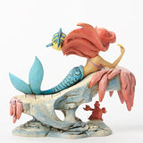 Disney Traditions by Jim Shore “The Little Mermaid” 25th Anniversary Stone Resin Figurine, 6.25”