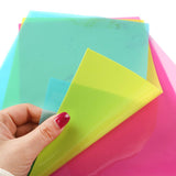 David accessories Transparent Candy Color Jelly Faux Leather Sheets Smooth Waterproof PVC Synthetic Leather Fabric 4 Pcs 8" x 13" (20cm x 34cm) for DIY Bows Bags Wallet Craft Project (Jelly Sheets)