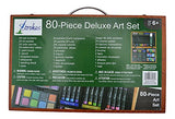 Strokes Art Supplies Deluxe Art Set for Drawing and Painting (80-Piece)