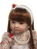 Acestar Reborn Baby Doll Realistic Newborn 24 inch 60cm Soft Silicone Cloth Body Lifelike Toys Reborn Doll for Boys and Girls Birthday Acestar1904-60