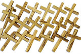 Novel Merk 20-Piece Wooden Cross Set Made in the Holy Land for Vacation Bible School Arts and