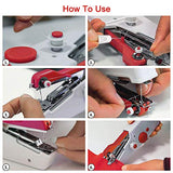 Handheld Sewing Machine, Mini Portable Electric Sewing Machine for Beginners Adult, Easy to Use and Fast Stitch Suitable for Clothes,Fabrics,DIY Home Travel