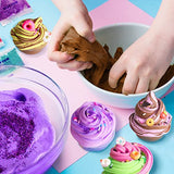 35.16 FL OZ Butter ICE Cream Girl Slime Pack, FunKidz Slime Kit for Girls 10-12 Jumbo 1040 ML Fluffy Slime Toys Gifts Ages 6-10