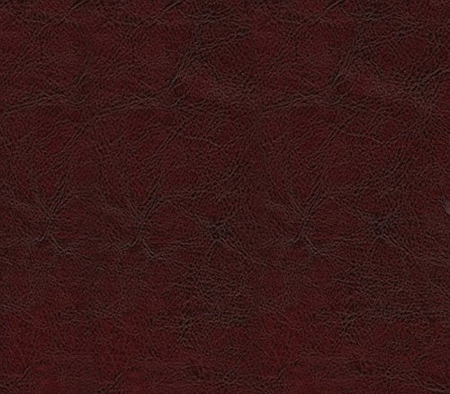 Vinyl Fabric Faux Leather Victoria Distressed WINE Upholstery Fabric / 54" Wide / Sold by the Yard