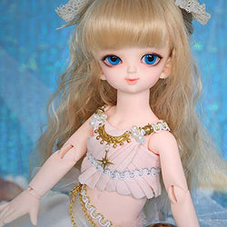MEESock Mini Mermaid BJD Doll 1/6 Elves SD Dolls 10.2 Inch Ball Jointed Doll, with Full Set Clothes Wig Makeup, Can Be Used for Collections, Children's Toy Gifts