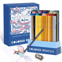 TBC The Best Crafts 48 Watercolor Pencils Professional,Color Pencils with  Metal Box,Drawing Pencils for Kids and Adults