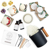 Pavlova Smash- Luxury Candle Making Kit, Make 6 Candles with Natural Soy Wax A-Z Candle Making Set, Ceramic Cups, Dried Flowers, Gift Packing for Each Candle, 2 Fragrances - Arts and Crafts DIY Kit