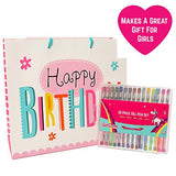 GirlZone: 30 Piece Gel Pens Set, Ideal Arts & Crafts Gift, Coloring Pens, Great Birthday Gifts,