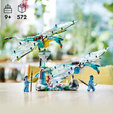 LEGO Avatar Jake & Neytiri’s First Banshee Flight 75572 Building Toy Set with 2 Minifigures for Kids, Boys, Girls Ages 9+ (572 Pieces)