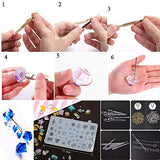 EuTengHao 229Pcs DIY Jewelry Casting Molds Tools Set More Than 120 Designs Contains 9 Silicone Jewelry Resin Molds with 70 Designs,1 Earring Molds with 25 Designs,2 Necklace Bear Molds,3 Diamonds Mold