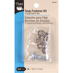 Dritz 670-65 Snap Fastener Kit - Size 16-7/16" - 4 Ct. + Tool