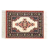 Inusitus Set of 4 Dolls House Rugs for Dollhouse Furniture - Miniature Woven Dollhouse Carpet (Mix-3)