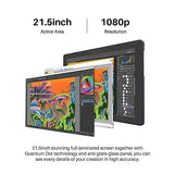 HUION KAMVAS 22 Plus Graphics Drawing Tablet and HUION Mini KeyDial KD100 Wireless Express Key Remote Control