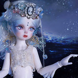 LiFDTC BJD Dolls 1/6 Mermaid SD Doll 11.4 Inch Ball Jointed Doll DIY Toys with Full Set Clothes Wig Makeup Crown, Flexible Joints and Strong Plasticity