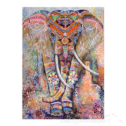 5D DIY Diamond Painting Special Shaped Kit Cute Crystal Rhinestone Diamond Embroidery Paintings Pictures Arts Craft for Home Wall Decor 15.7X19.7inch(Elephant)