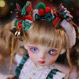 BJD Doll Full Set 30cm 1/6 Ball Jointed SD Doll 100% Handmade DIY Dress Up Doll with Clothes Socks Shoes Wig Makeup, Best Birthday Gift
